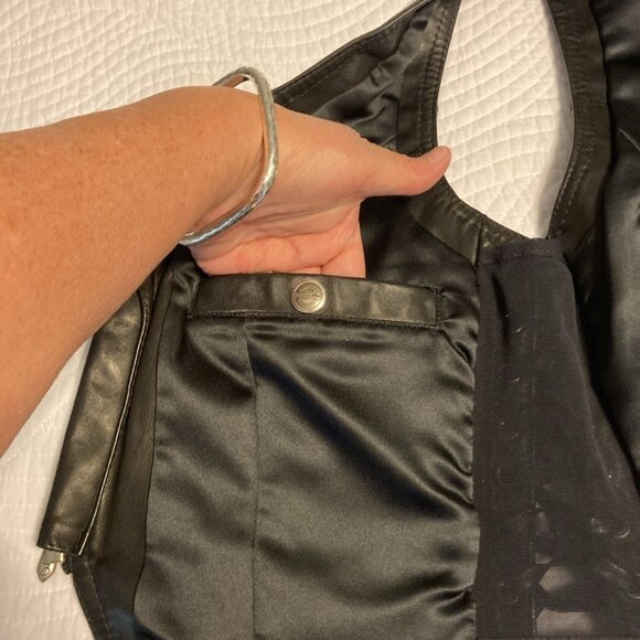 HARLEY-DAVIDSON Women’s Leather Motorcycle Vest w/ Lace-up Sides Size S - Picture 9 of 12